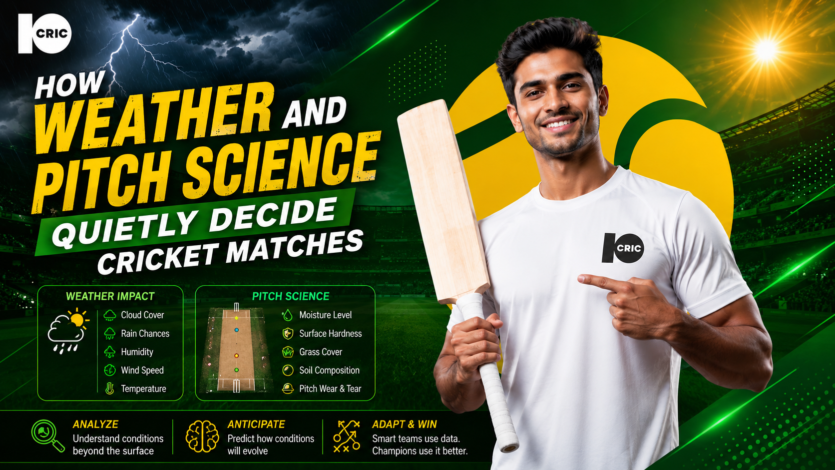 How weather and pitch science quietly decide cricket matches